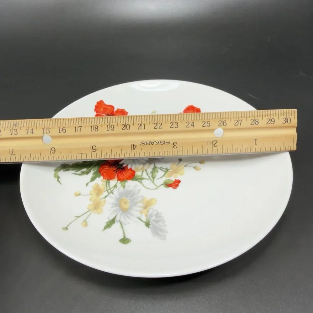 JL Menau Henneberg German Democratic Republic Dish Plate 7inch‎ Plates Set 3 VTG